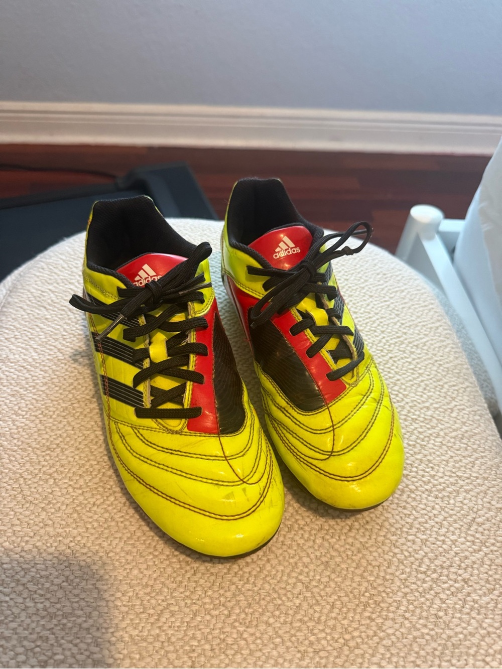 Adidas Men’s Yellow & Red Soccer Cleats